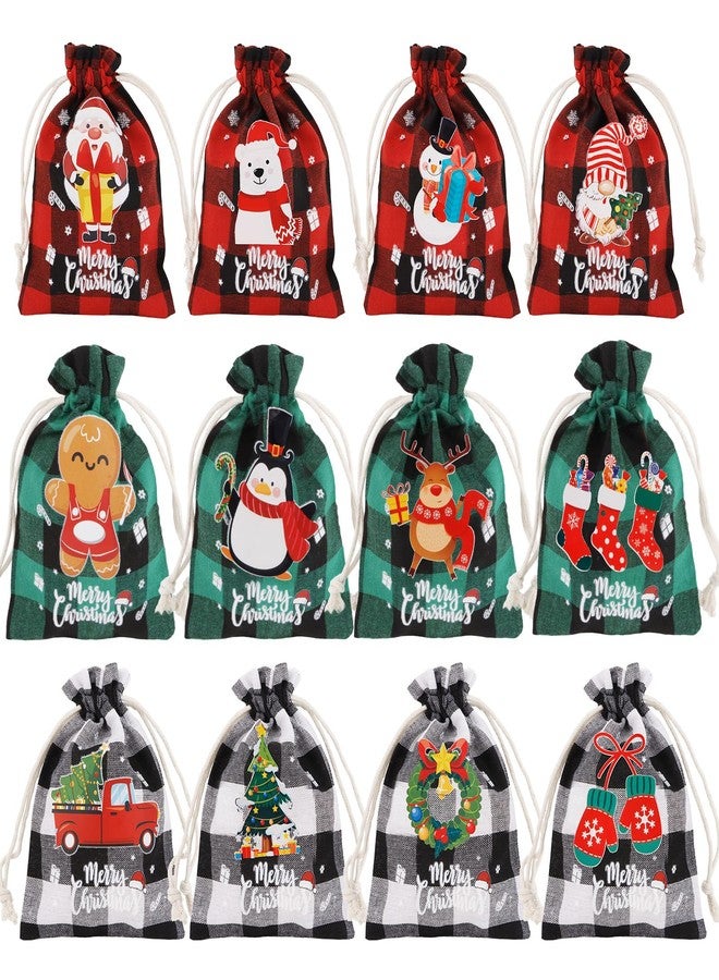 Amariver 24 Pcs Burlap Drawstring Gift Bags - Reusable Linen Pouches for Christmas, Birthday, New Year Parties & More - Image 1